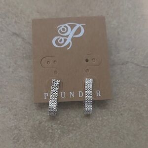 Dazzling Silver Earrings